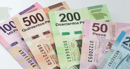 Pesos mexicanos para usar en Cancún