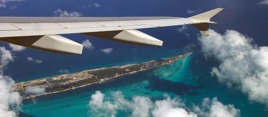 Tiempo en avión hasta Cancún