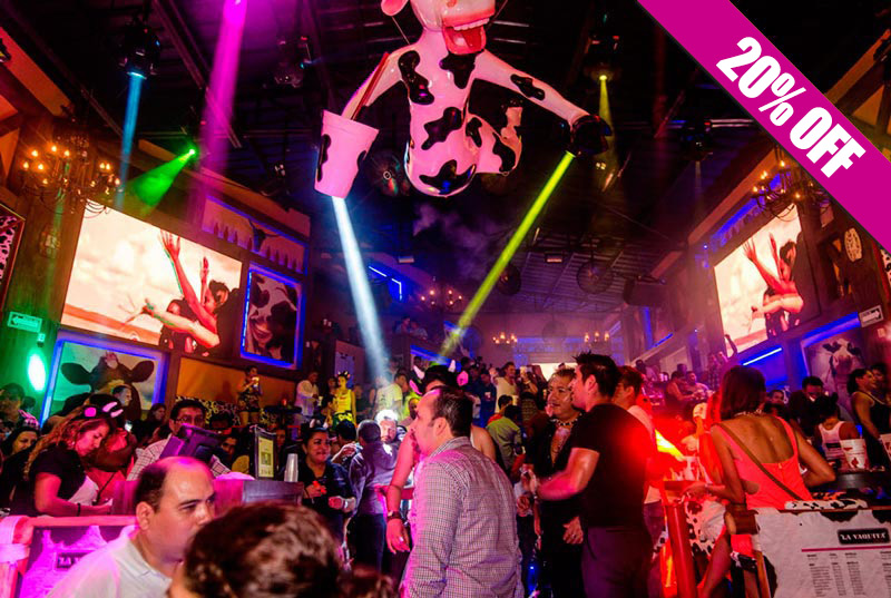 Diversión en el bar y discoteca La Vaquita en Cancún