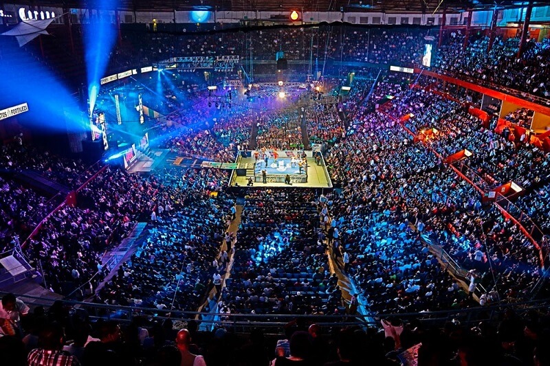 Espectáculo de lucha libre en Ciudad de México
