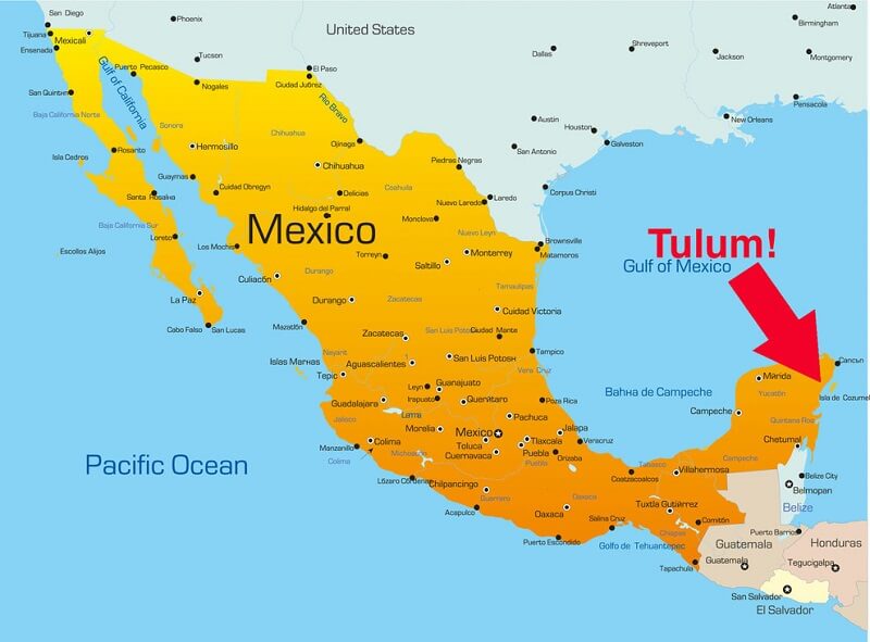 Mapa turístico de Tulum - 2024 | Todos los tips!